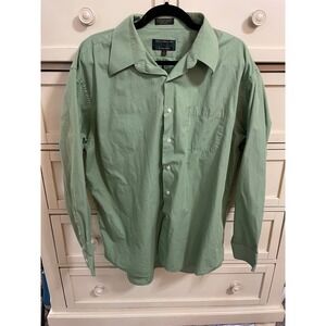 Alexander Julian Colours Mens XL Light Green Button Down Shirt